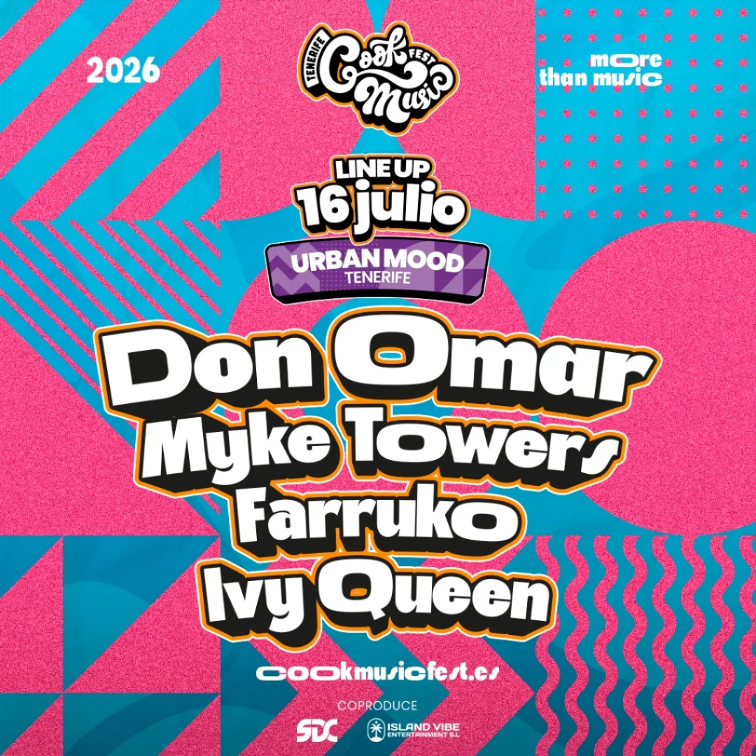 Aufstellung 16. Juli · Urban Mood Teneriffa · Don Omar, Myke Towers, Farruko, Ivy Queen
